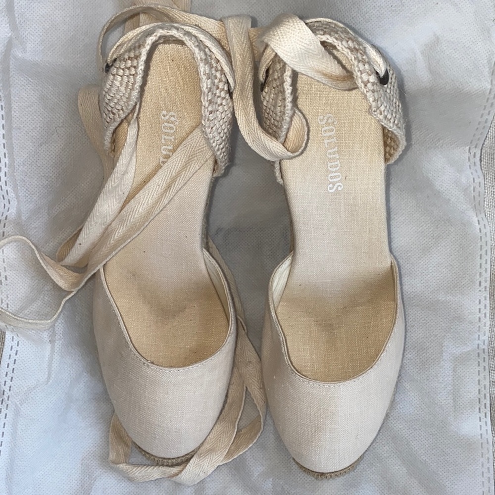 Soludos Lace Up Espadrille Wedge